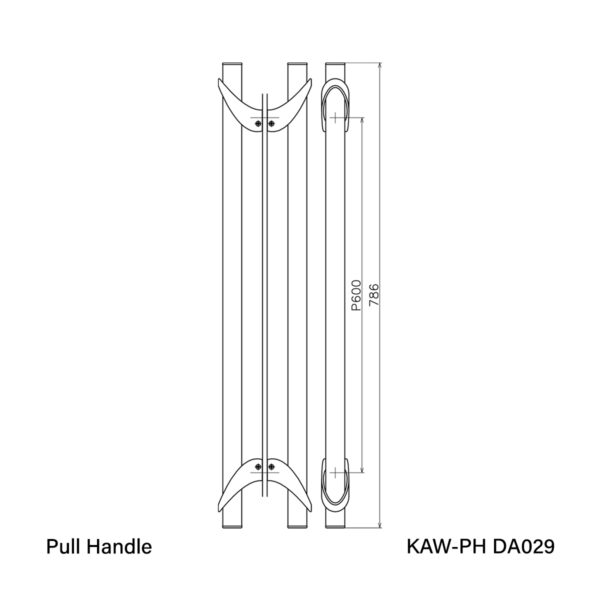 Vinco KAW Pull Handle / KAW-PH DA029 - Image 2
