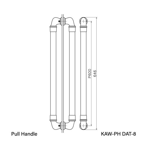 Vinco KAW Pull Handle / KAW-PH DAT-8 - Image 2