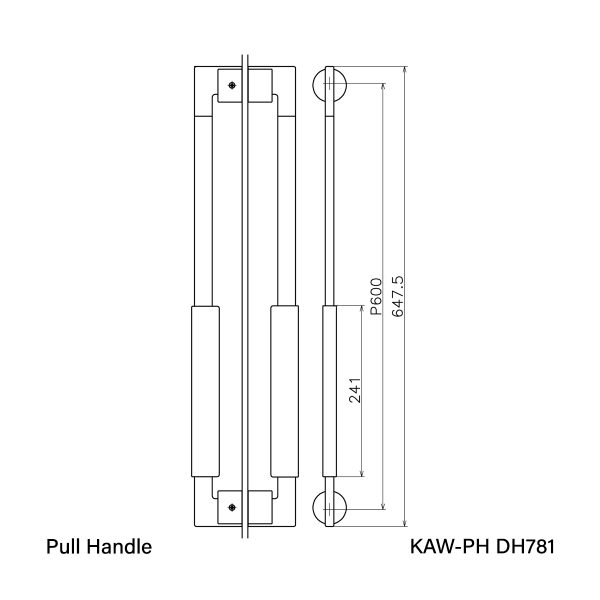 Vinco KAW Pull Handle / KAW-PH DH781 - Image 2
