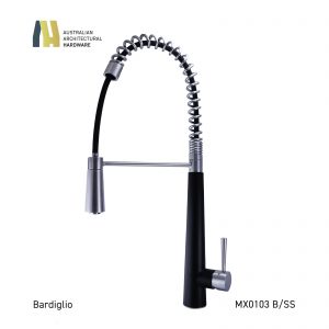 BARDIGLIO KITCHEN MIXER BLACK (PULL OUT) - MX0103 B/SS