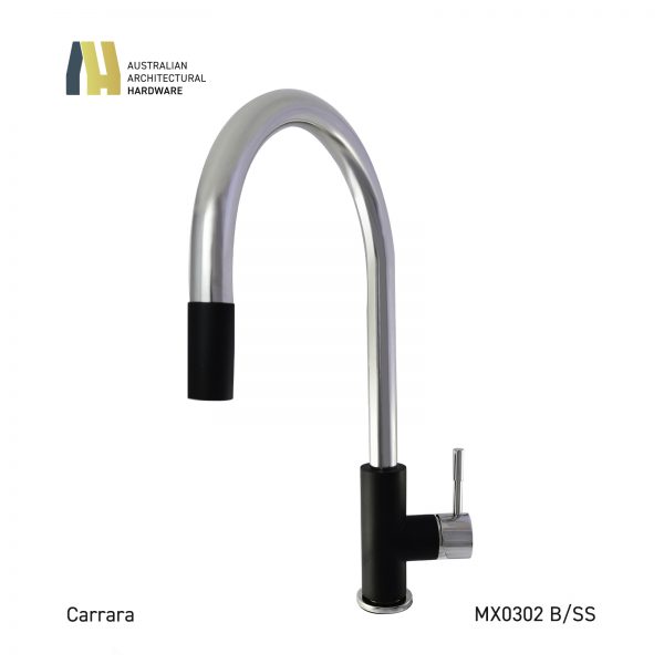 CARRARA BLACK PULL-OUT NOZZLE KITCHEN MIXER