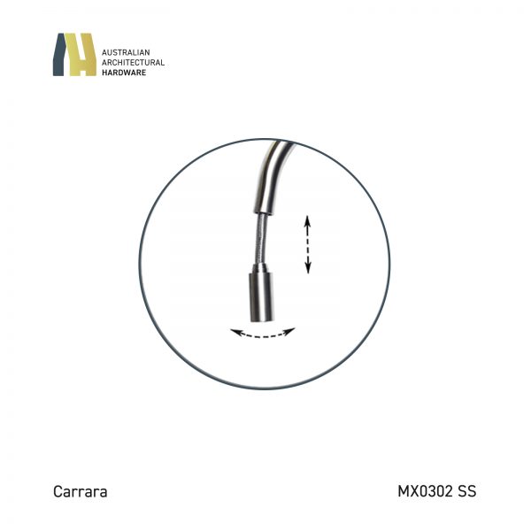 CARRARA SS PULL-OUT NOZZLE KITCHEN MIXER - MX0302 SS - Image 3