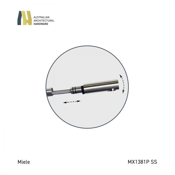 MIELE Round Top Pull Out NozzleE Mixer - MX1381P SS - Image 5