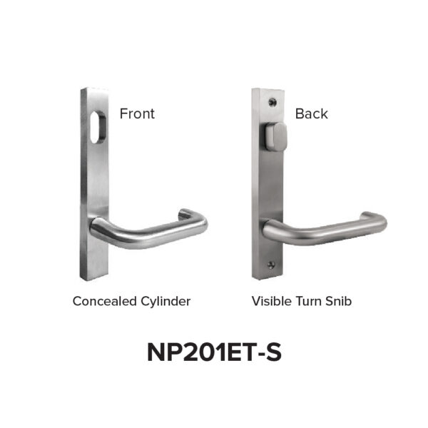 NP201ET-S Plate Door Handle