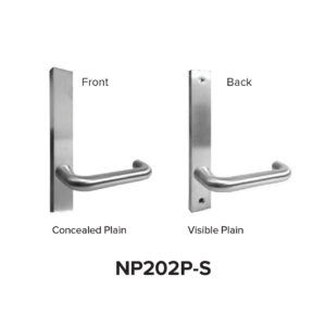 NP202P-S Plate Door Handle