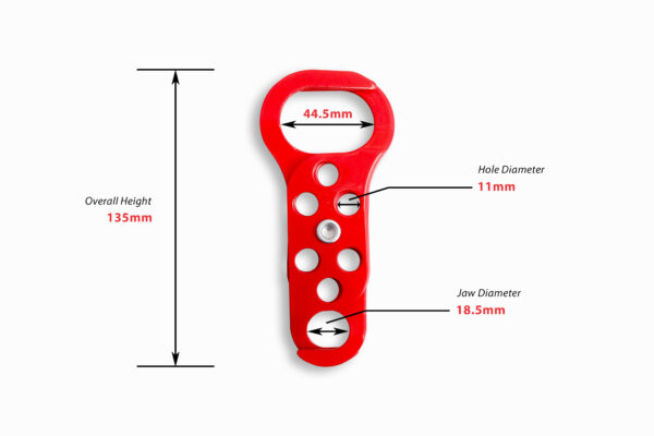 Double-End Steel Jaws Safety Lockout Hasp - Image 3