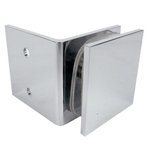 Brass Glass Bracket - U Shape 90 degrees