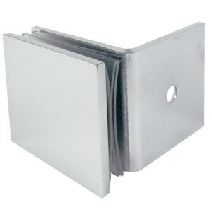 Brass Glass Bracket - U Shape 90 degree Single Hole