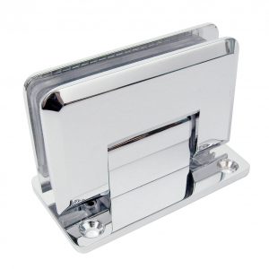 Brass Glass Hinges - T Shape Glass to Wall 90 degrees