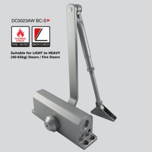 Fire-rated Door Closer With Back-Check Silver 40-65 Kgs