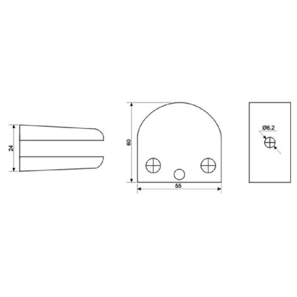 Glass Fittings 304 Grade Stainless Steel – GB57FB - Image 2