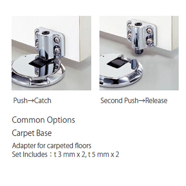 Vinco KAW Door Catch / Chrome KAW-DS01 CP - Image 3