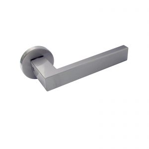 Vinco KAW JG Lever Handle/Round Rose/Satin Nickel / KAW-LV09 SN