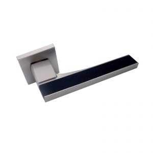 Vinco KAW FM Lever Handle/Square Rose/Satin Nickel+Black / KAW-LV15 SN/B