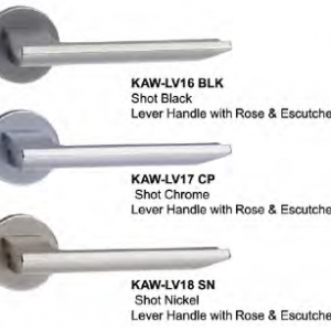 Vinco KAW FJ Lever Handle with Rose & Escutcheon / KAW-LV16 FJ