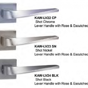 Vinco KAW AZ Lever Handle with Rose & Escutcheon / KAW-LV22