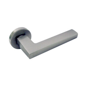 Vinco KAW Lever Handle/Round Rose/ Satin Nickel/ KAW-LV10 SN
