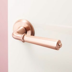 Vinco KAW Lever Handle/Round Rose/Rose Gold - KAW-LV27 RG