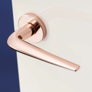 Vinco KAW Lever Handle/Round Rose/Rose Gold - KAW-LV28 RG