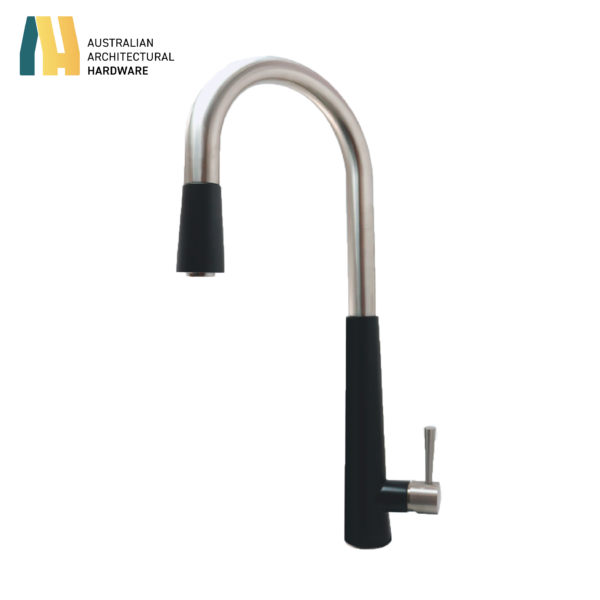 BIANCO PULL OUT KITCHEN MIXER SILVER STAINLESS STEEL - Image 6