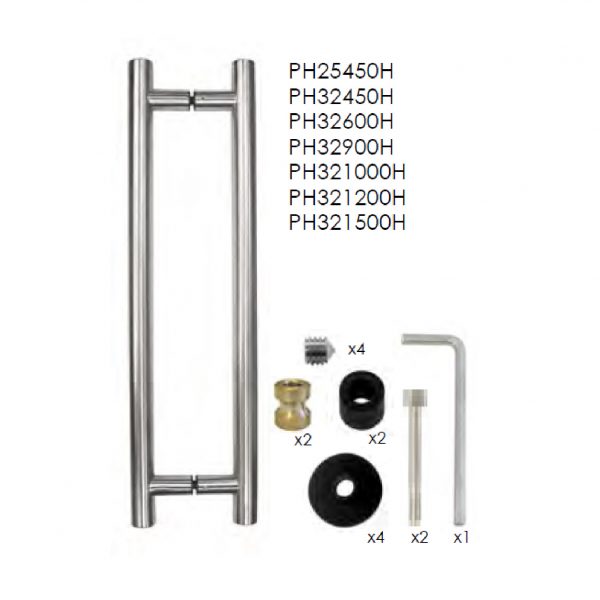 Europa H Handles 32mm Diameter