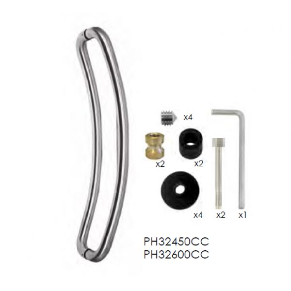 Stainless Steel Pull Handle - Zeus CC Handles