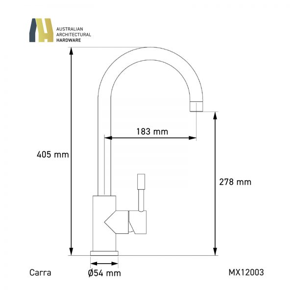 Stainless Steel 304 Lead Free kitchen sink Carra Mixer Tap (MX12003) - Image 2