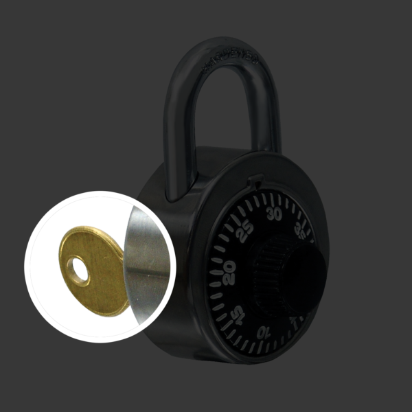 Override Key only School combination padlock