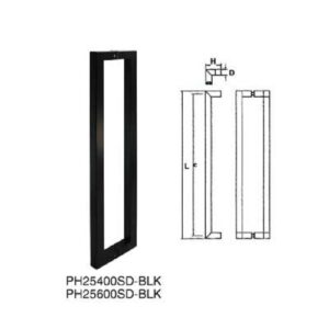 PH25400SD-BLK SD B/B PULL HANDLE - MATT BLK
