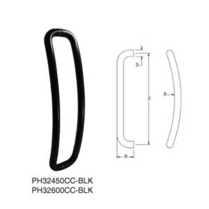 PH32450CC-BLK CC B/B PULL HANDLE - MATT BLK