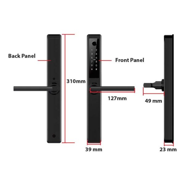 Smart Digital Lock Narrow Style - Image 2